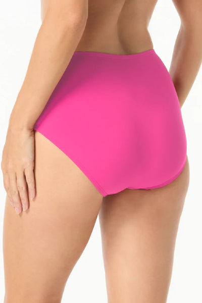 Beach House Chloe High Waisted Bikini Bottom, Berry (H58433)