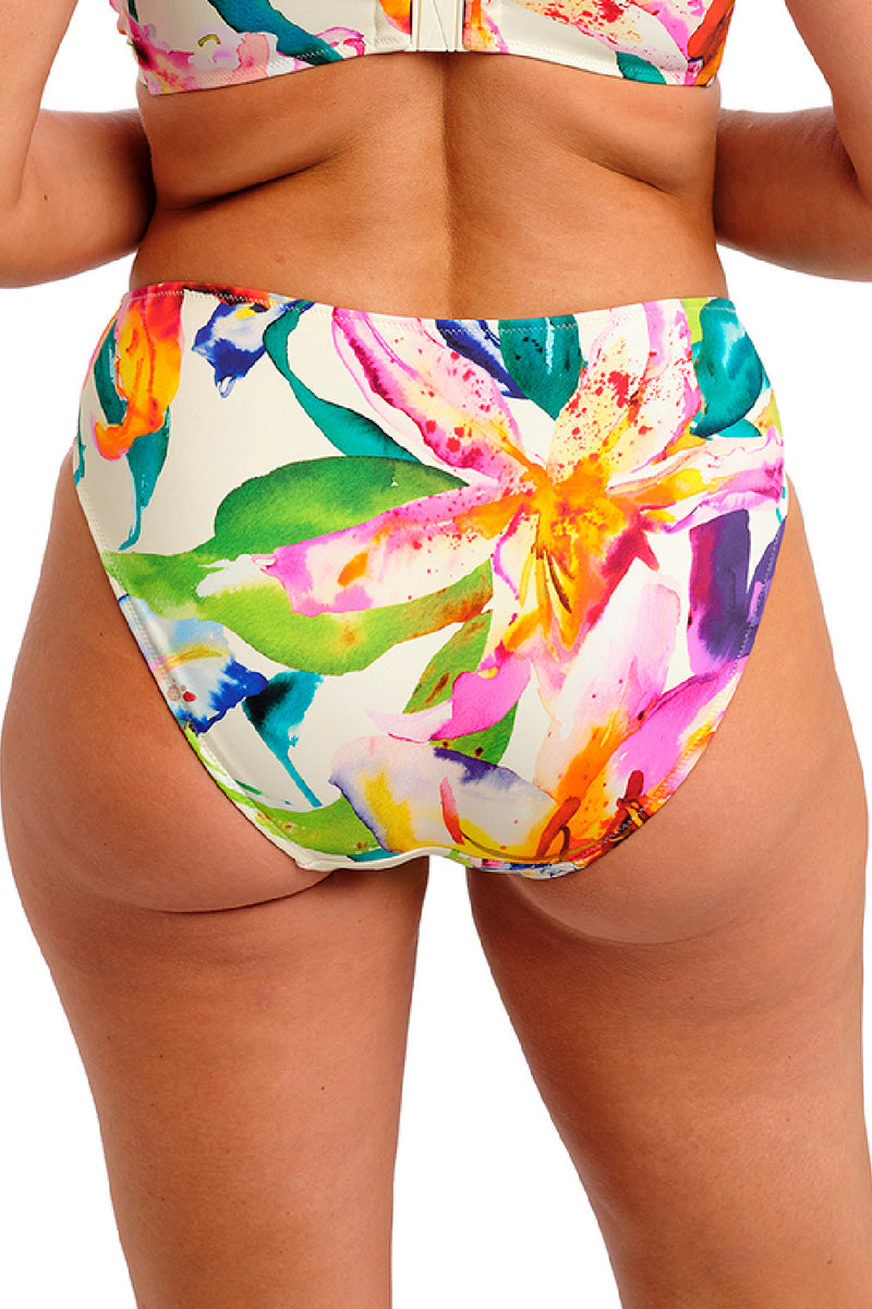 Fantasie Iguazu Falls Mid Rise Swim Brief, White Floral (FS506372)