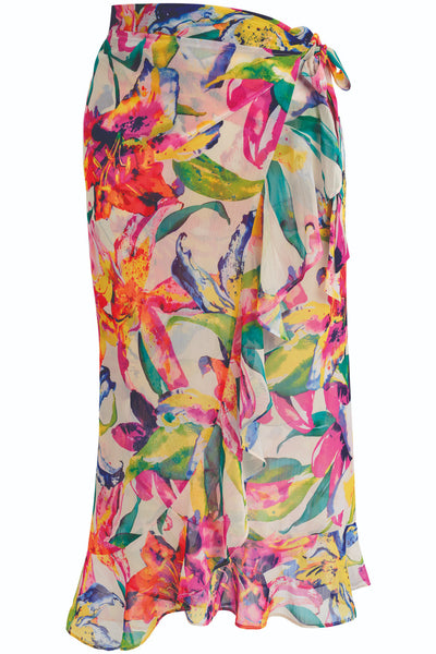 Fantasie Iguazu Falls Sarong, White Floral (FS506391)