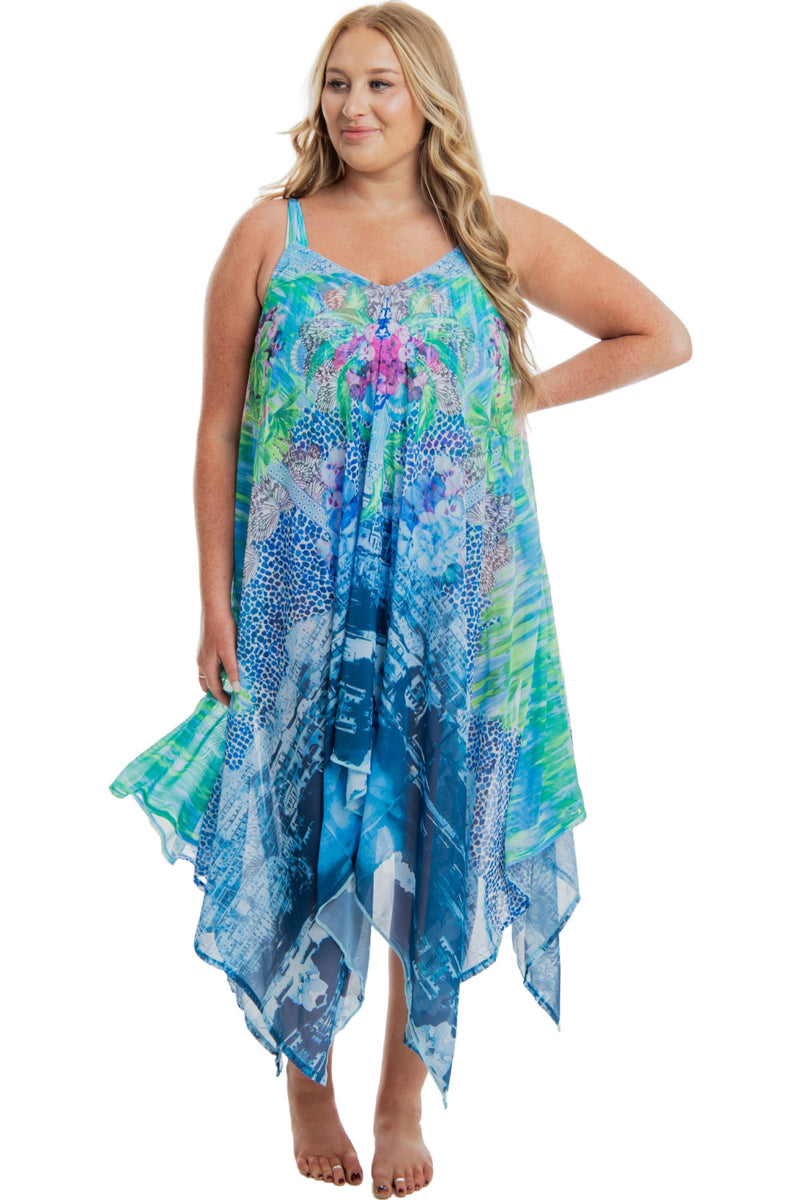 Togs Granada Mesh Dress, Blue Multi (PG37FI)