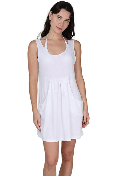 J. Valdi Bondi Deep Pocket Dress, White (J29236)