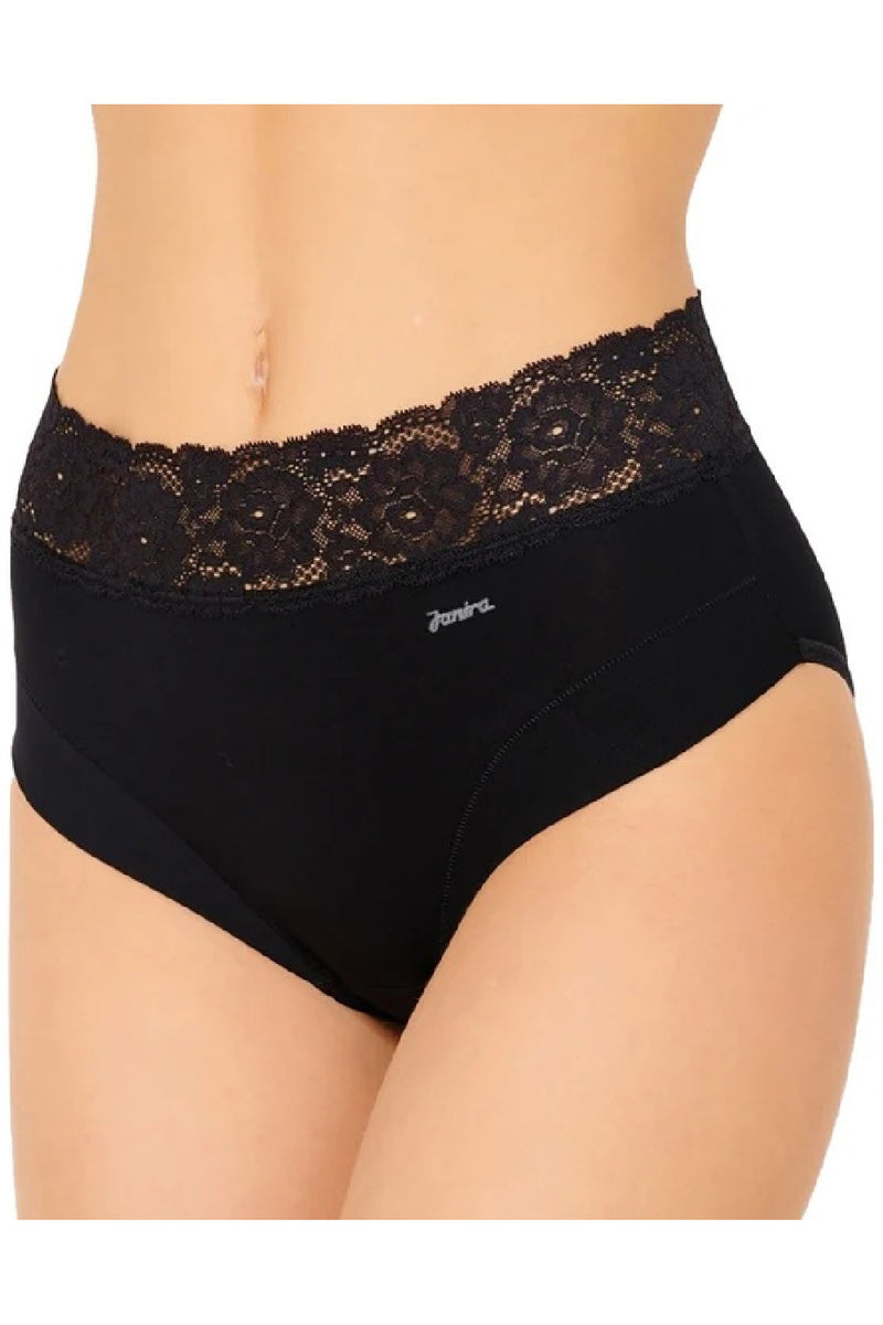 Janira Dolce Cinture High Waist Brief, Black (31785)