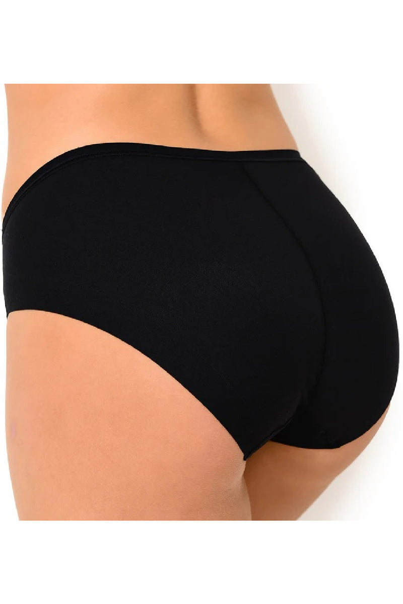 Janira Cotton Band Bikini Brief, Black (31862)