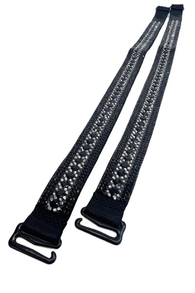 Jacqueline Kent Starry Night Bra Straps, Black (JKBS105.BK)
