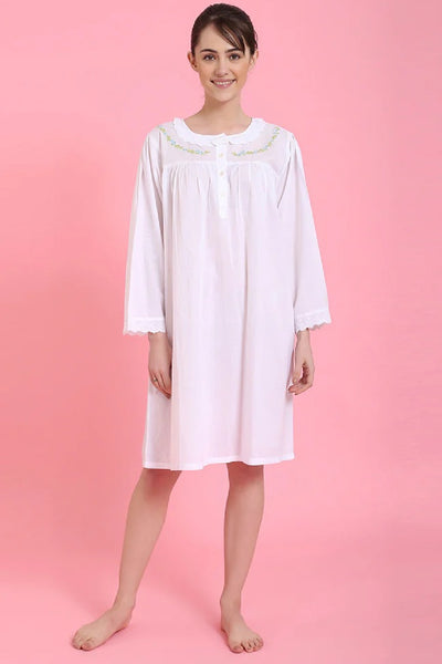 Mahogany Joanne Gown, White (N1218)