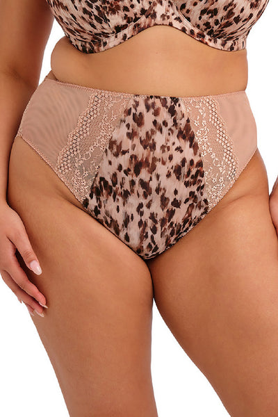 Elomi Lucie High Leg Brief, Wild Cat (EL4498)