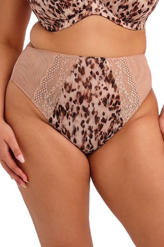 Elomi Lucie High Leg Brief, Wild Cat (EL4498)
