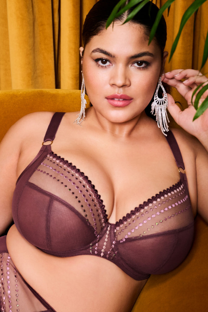 Elomi Matilda Convertible Plunge Bra, Sugarplum (EL8900)