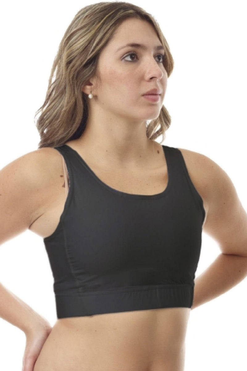 Underworks Extreme MagiCotton Sports and Binding Bra, Black (3108)