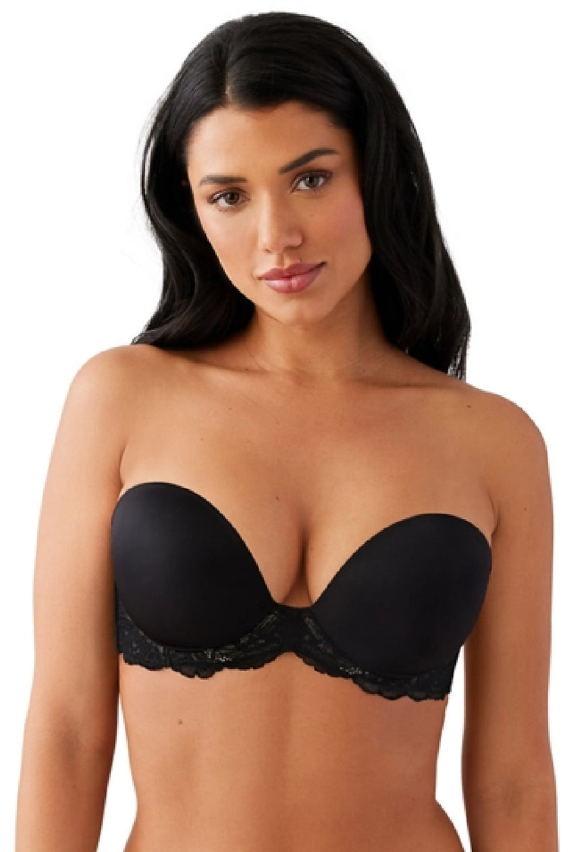 Wacoal Self Assured Push Up Strapless Bra, Black (854390)