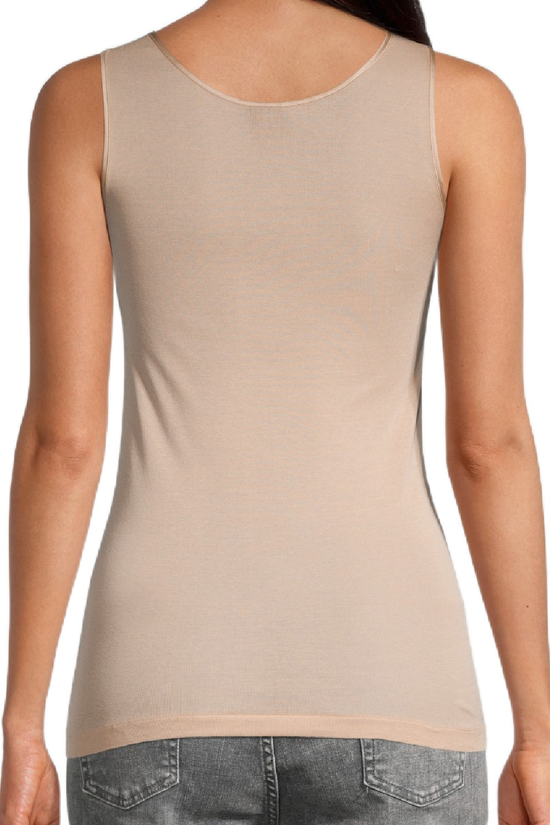 Oscalito Mercerized Cotton (Filoscozia®) Tank Top with Satin Edging, cosmetic (562)