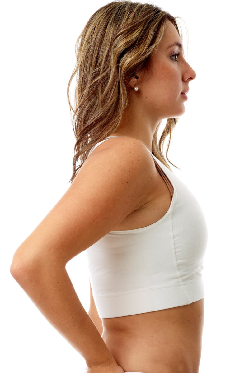 Underworks  Extreme MagiCotton Sports and Binding Bra, White (3108)