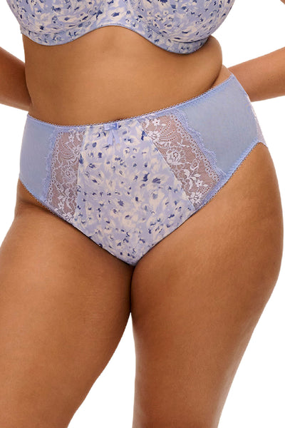 Elomi Morgan High Leg Brief, Blue Leopard (EL4118)