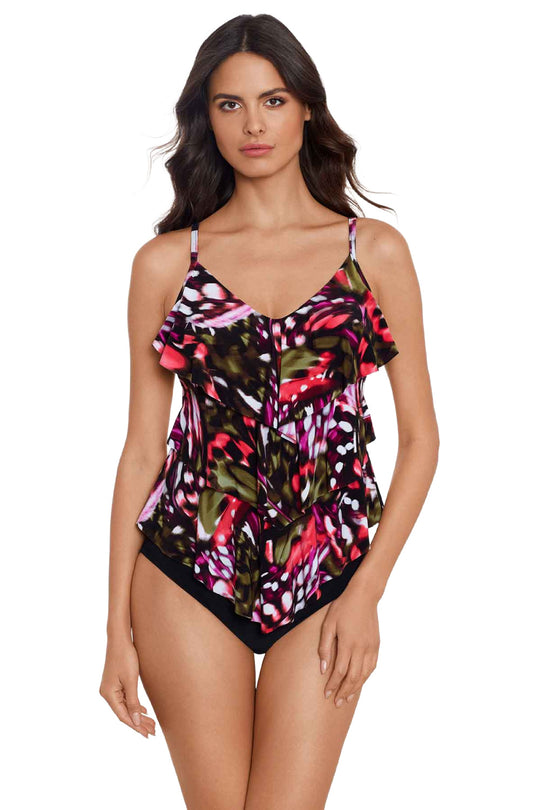 Magicsuit Flutter Rita Tankini, Black Multi (6018144)