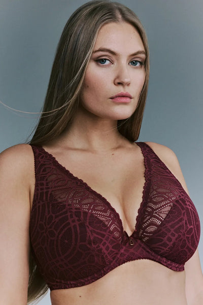 PrimaDonna Salerno Half Padded Plunge Bra, Evening Red (0163532)