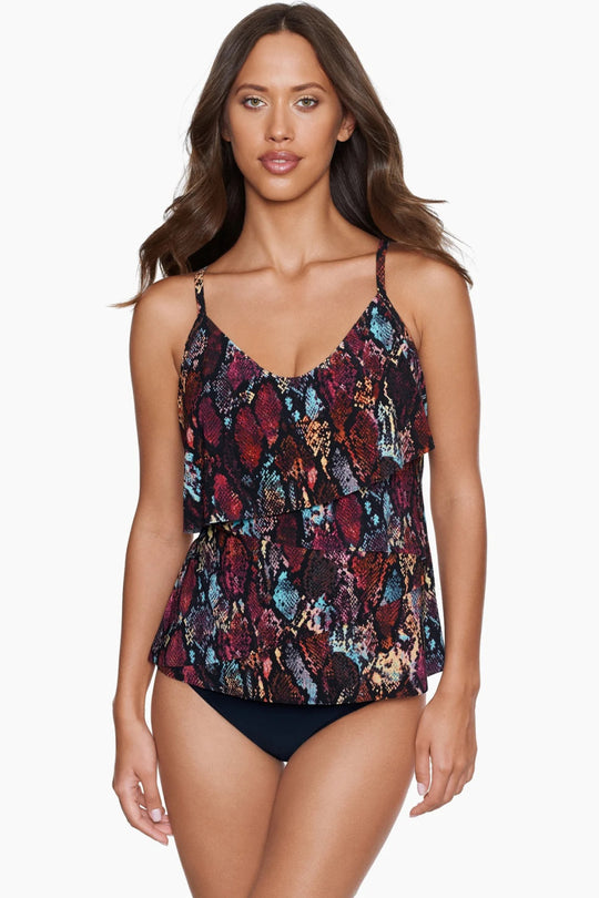 Magicsuit Queen Cobra Chloe Tankini, Black Brown (6015534)