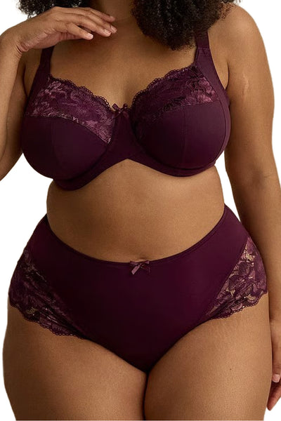 Panache Sculptresse Amara Deep Brief, Plum (11264)