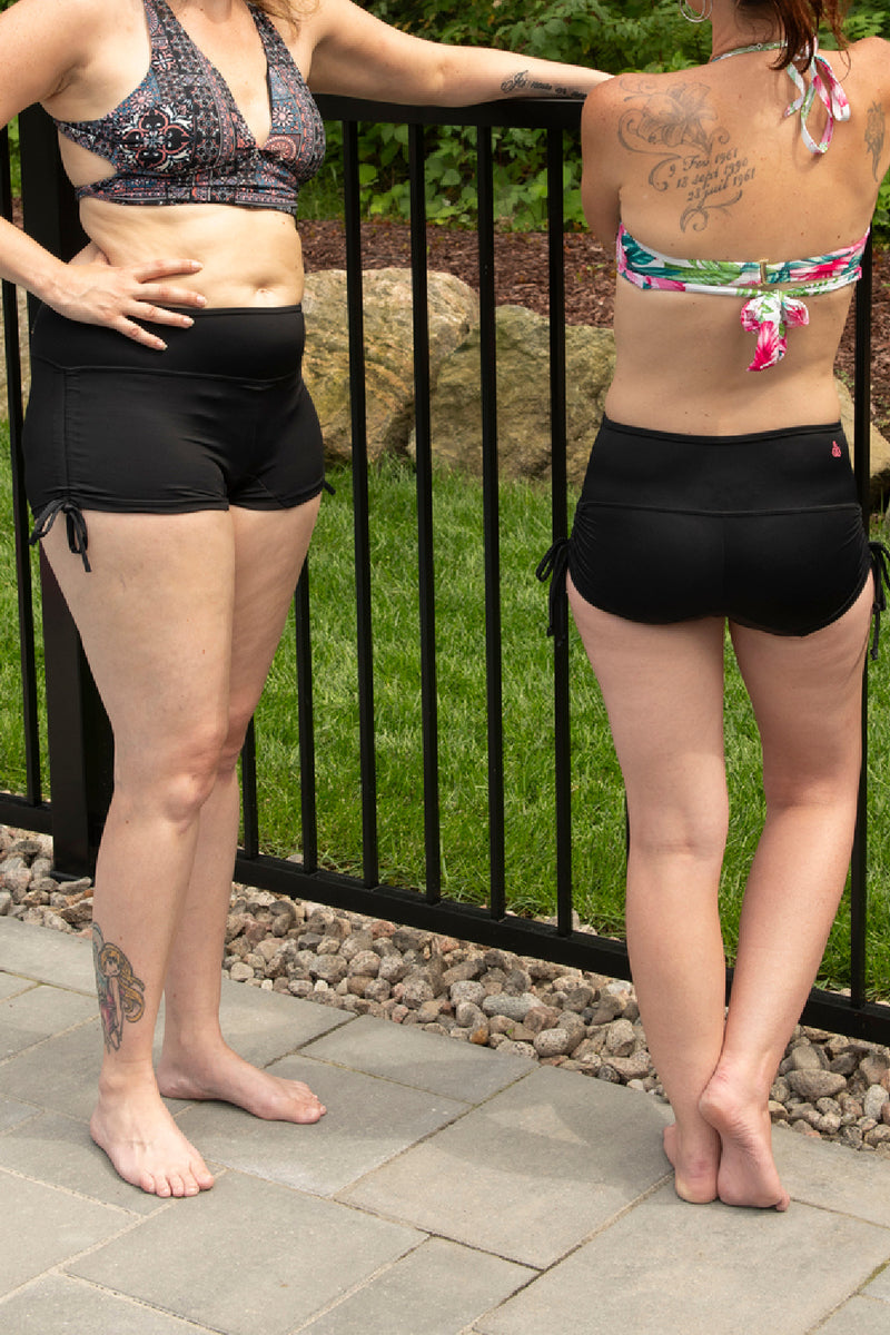 Ais-Kiv Leakproof Period Swim Boxer, Black (SWIM-BO)
