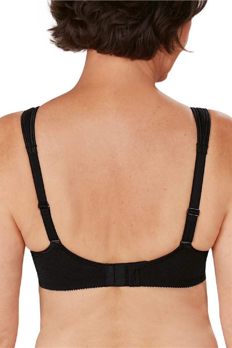 Amoena Mona Wire-Free Pocketed Bra, Black (0591)