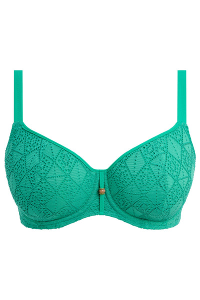 Freya Nomad Nights Sweetheart Padded Swim Bikini Top, Marine Green (AS205403)