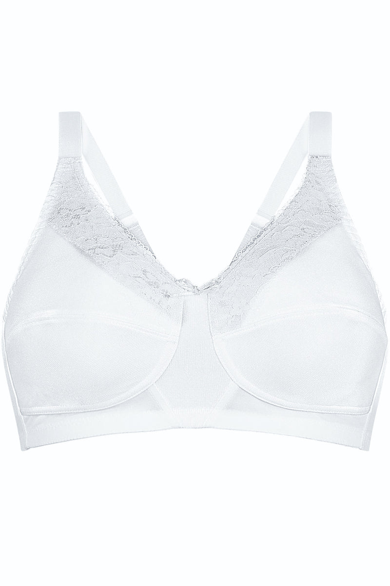 Amoena Nancy Wireless Pocketed Bra, White (44480)