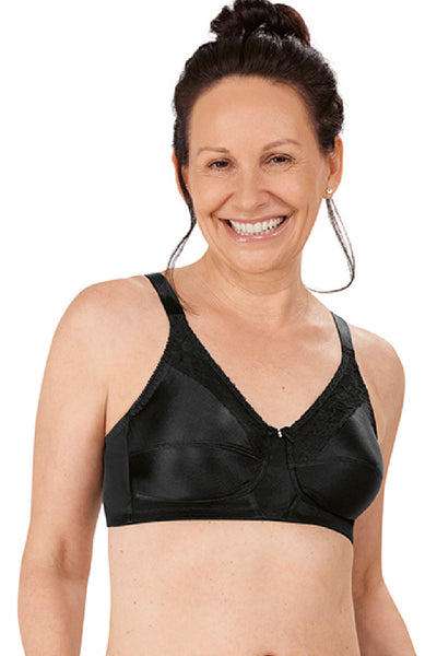 Amoena Nancy Wireless Pocketed Bra, Black (44870)