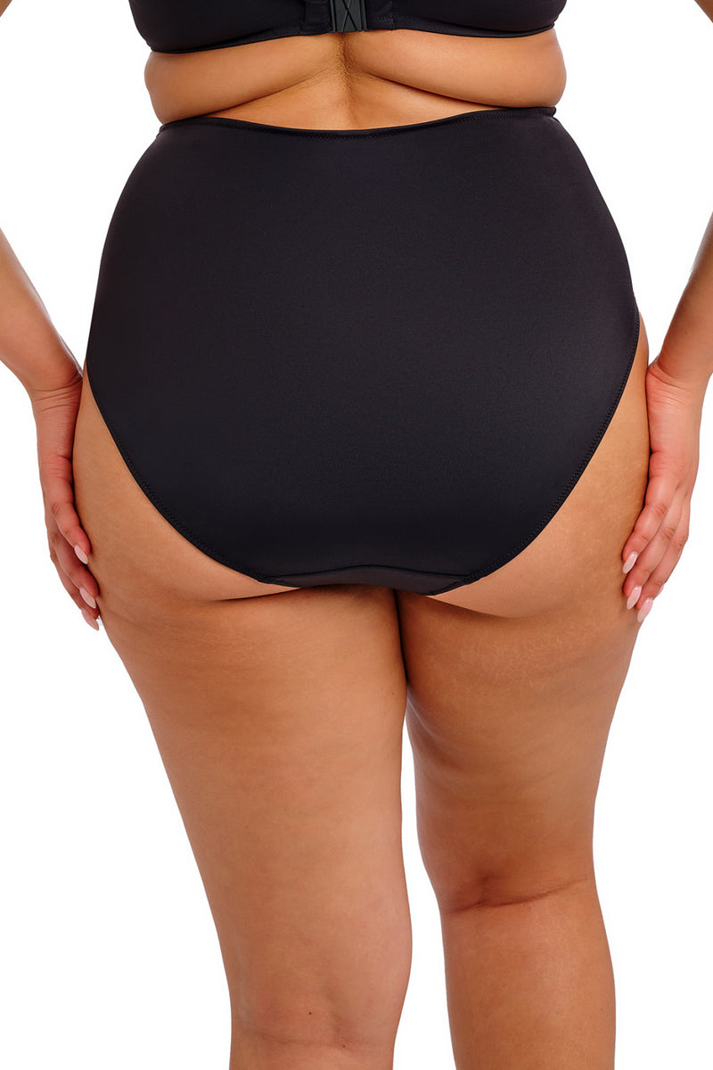 Elomi Plain Sailing Ruched Front Swim Bottom, Black(ES7286)