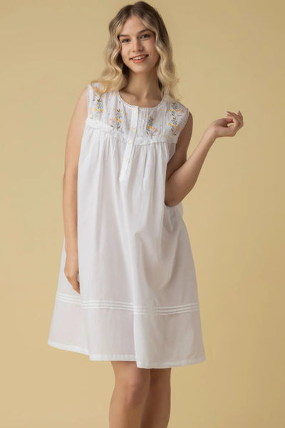 Mahogany Penelope Gown, White (N1514)