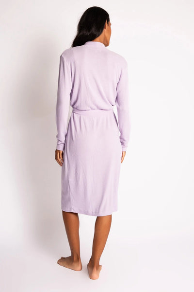PJ Salvage Textured Essentials Robe, Gentle Lavender (RITER)