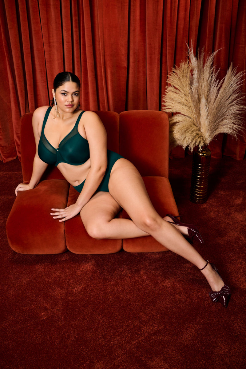 Elomi Smooth Moulded Full Cup Bra, Deep Emerald (EL4301)