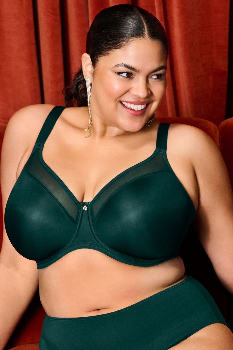 Elomi Smooth Moulded Full Cup Bra, Deep Emerald (EL4301)