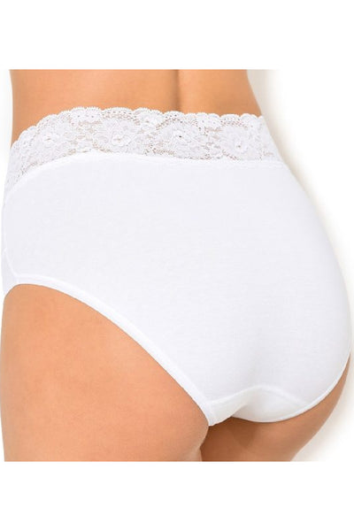 Janira Dolce Cinture High Waist Brief, White (31785)
