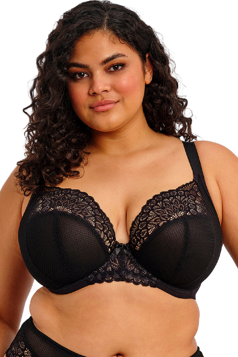 Elomi Tiernie Stretch Plunge Bra, Black (EL303334)