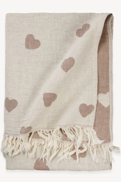 Pokoloko Have a Heart Towel, Shell (TTJP9)