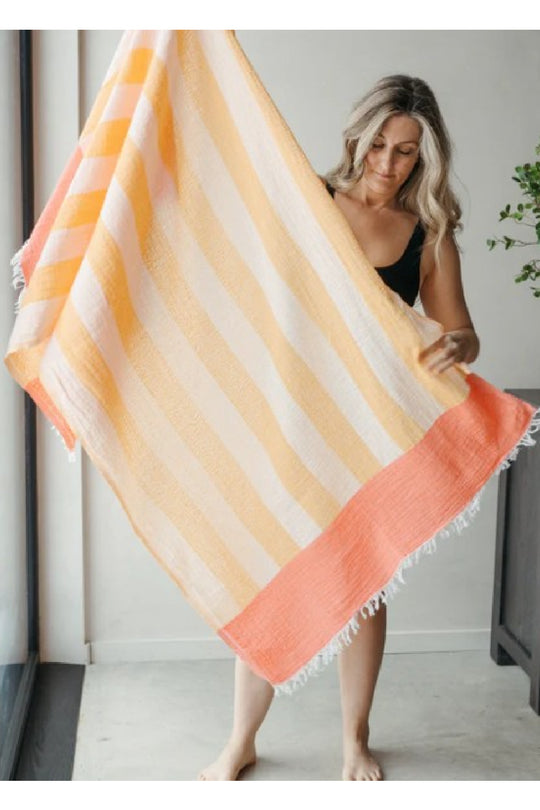 Pokoloko Broadwalk Towel, Apricot (TATP6)