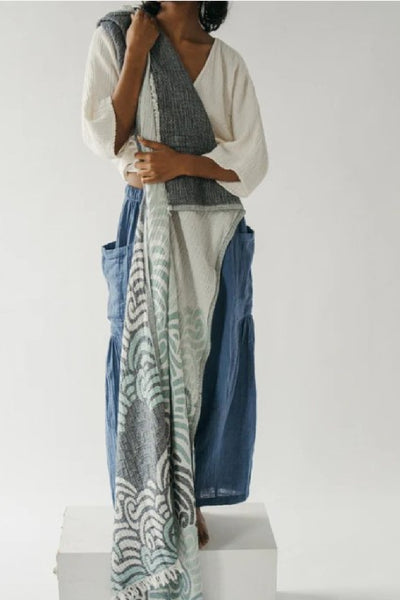 Pokoloko Crinkle Towel, Wind Waves (TATB36)
