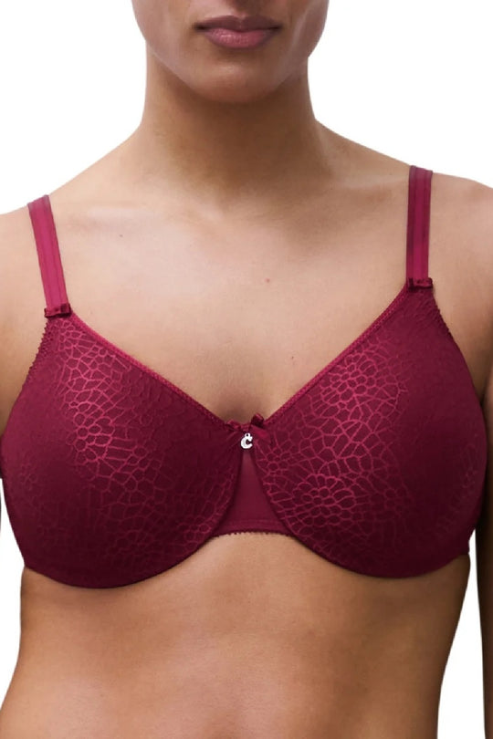 Chantelle C-Magnifique Seamless Unlined Minimizer Bra, Raspberry Pink (1891)