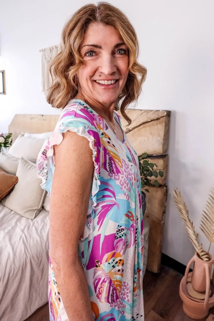 Cloud Nine Pajamas Flutter Dress Nightie, Island Breeze (GR100DR/FL)