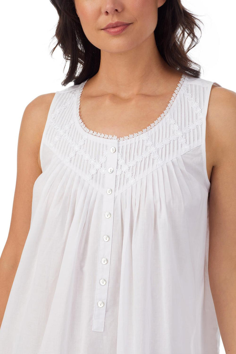 Eileen West 36" Poetic Chemise, White (E5319842)