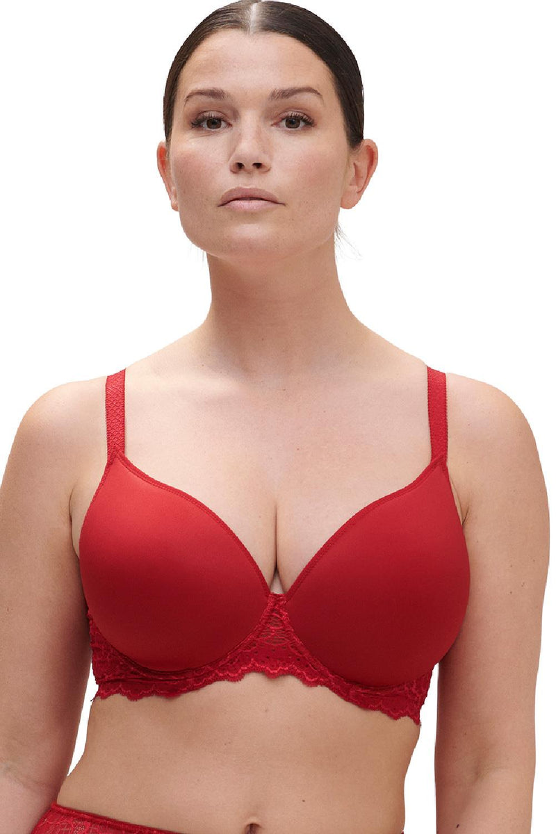 Simone Perele Caresse 3D Plunge Bra, Tango Red (12A316)