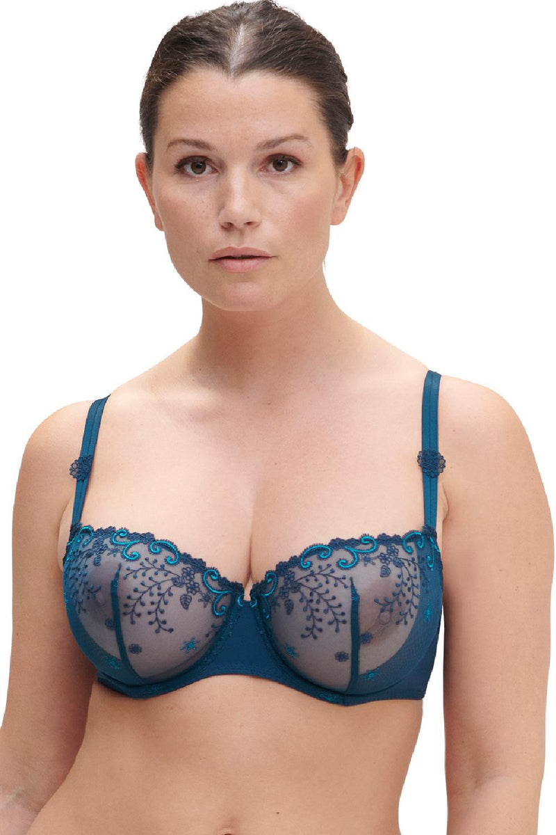 Simone Perele DELICE Sheer Demi Bra, Prestige Blue (12X330)