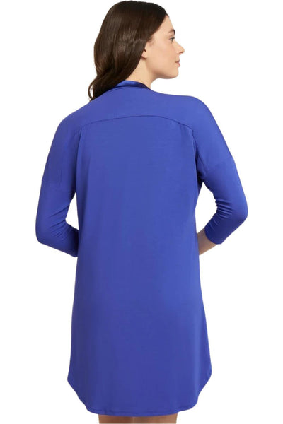 Fleur't Dolman 3/4 Sleeve Nightshirt, Sapphire (6004)