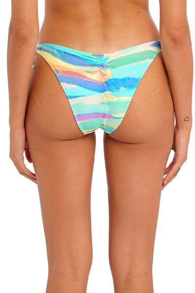 Freya Summer Reef Hi-Leg Side-Tie Swim Bottom, Aqua, FS204885