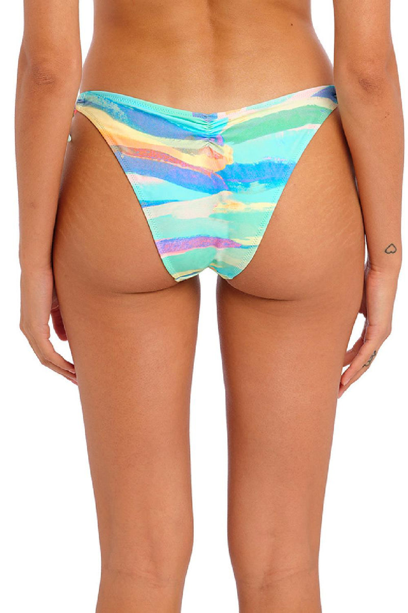 Freya Summer Reef Hi-Leg Side-Tie Swim Bottom, Aqua, FS204885