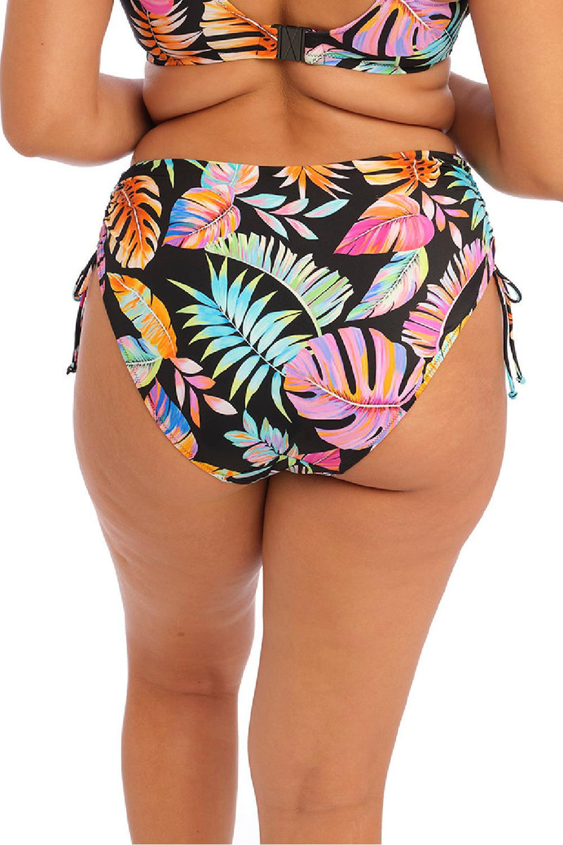 Elomi Swim Tropical Falls Adjustable Swim Bottom, Black (ES801573)