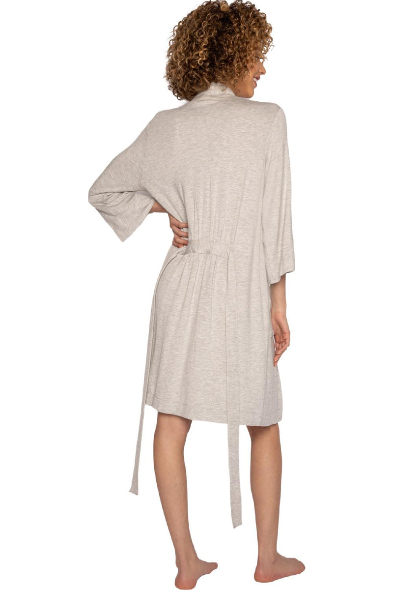 PJ Salvage Jammie Essentials Robe RIJER-HEATHER GREY