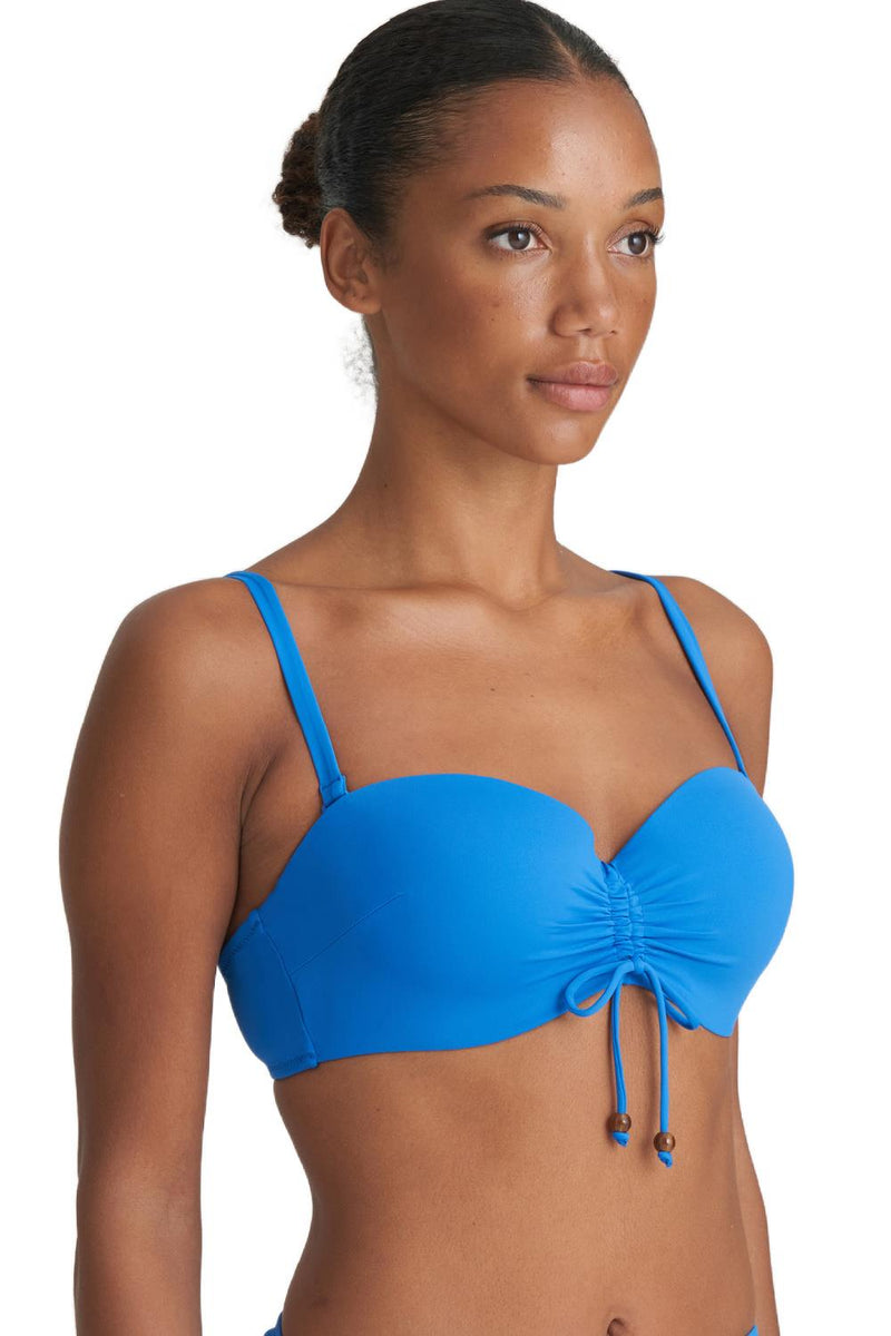 Marie Jo Swim Flidais Padded Strapless Bikini Top, Blue Mistral ( 1007218 )