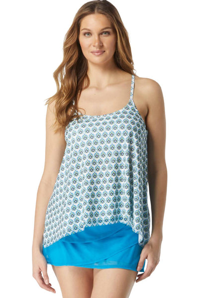 Coco Reef Island Lotus Current Tankini, White Multi (U2A035)