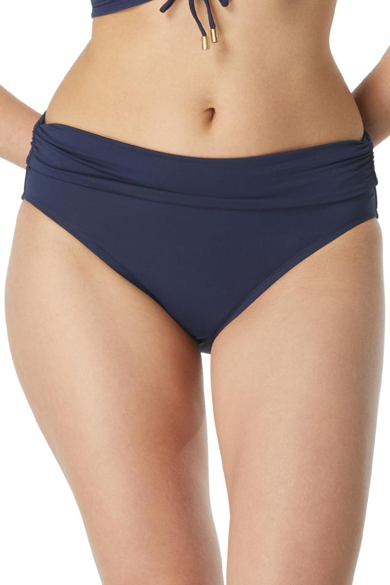 Coco Reef Impulse Rollover Bikini Bottom, Navy Captain (U95208)