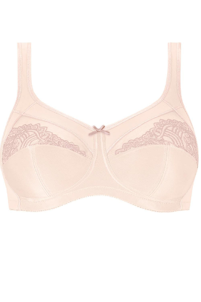 Amoena Isadora Wire-Free Mastectomy Soft Bra, Light Rose/Mauve (44908)
